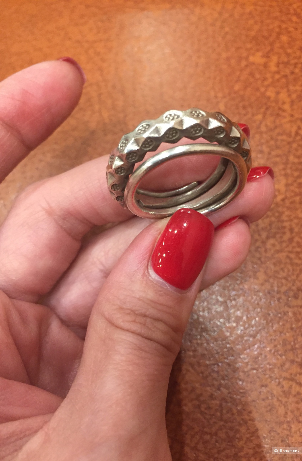 Серебряное кольцо без размерное