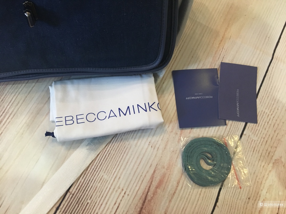 Сумка Rebecca Minkoff, джинс+кожа