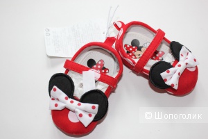 Ботиночки для новорожденной Disney, размер 0-6м