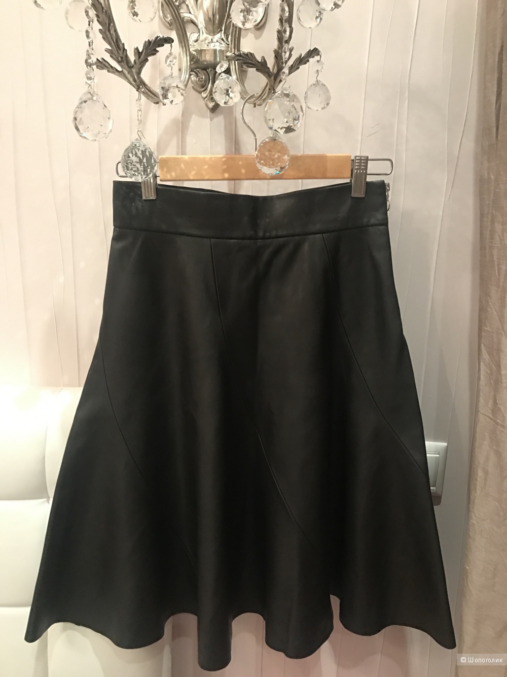 Кожаная юбка от Zara (xs)