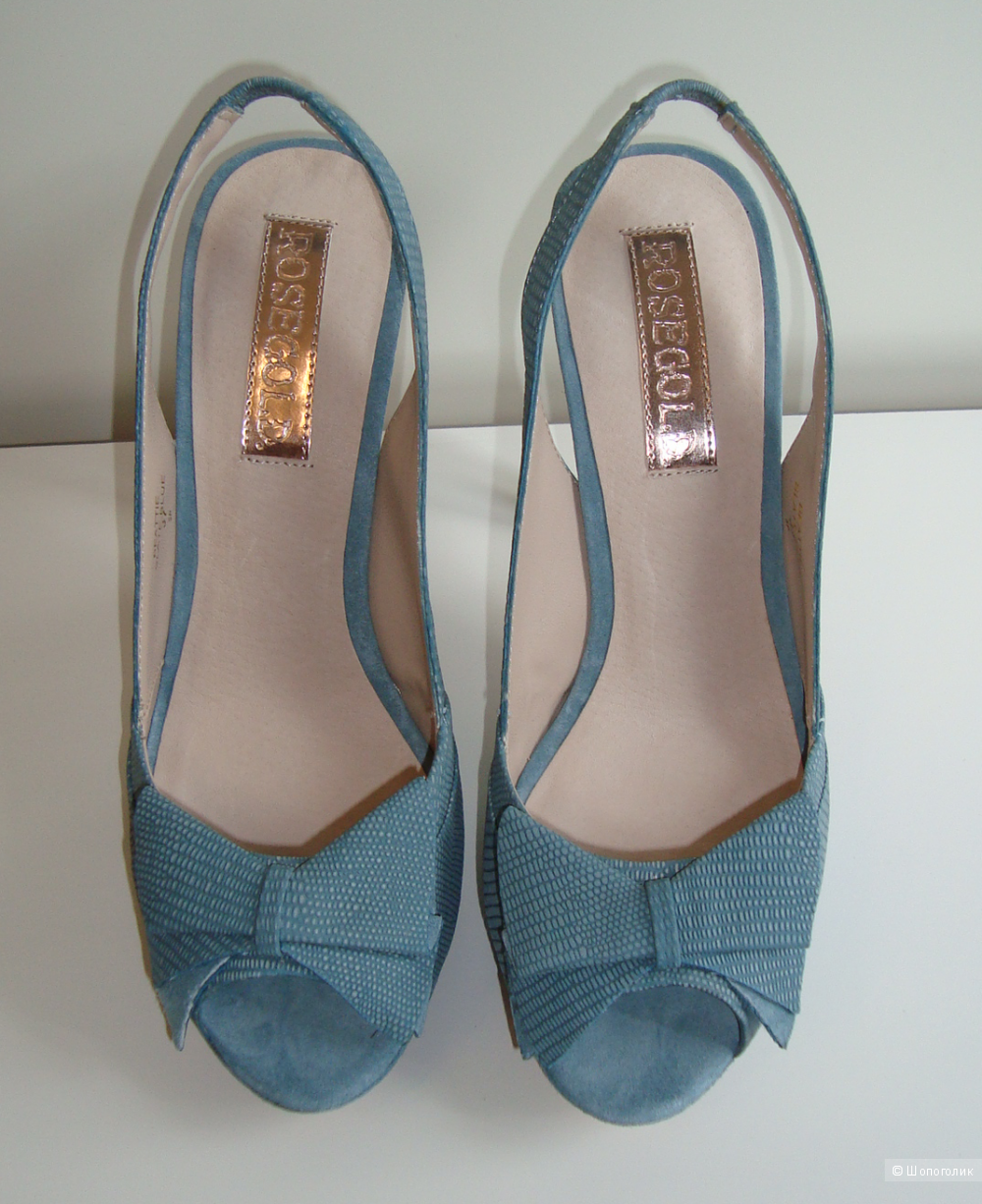 Босоножки Rosegold, Slate Blue Calf, 7 M US