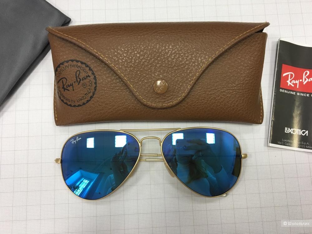 Очки Ray Ban RB3025 Aviator large metal, размер 58