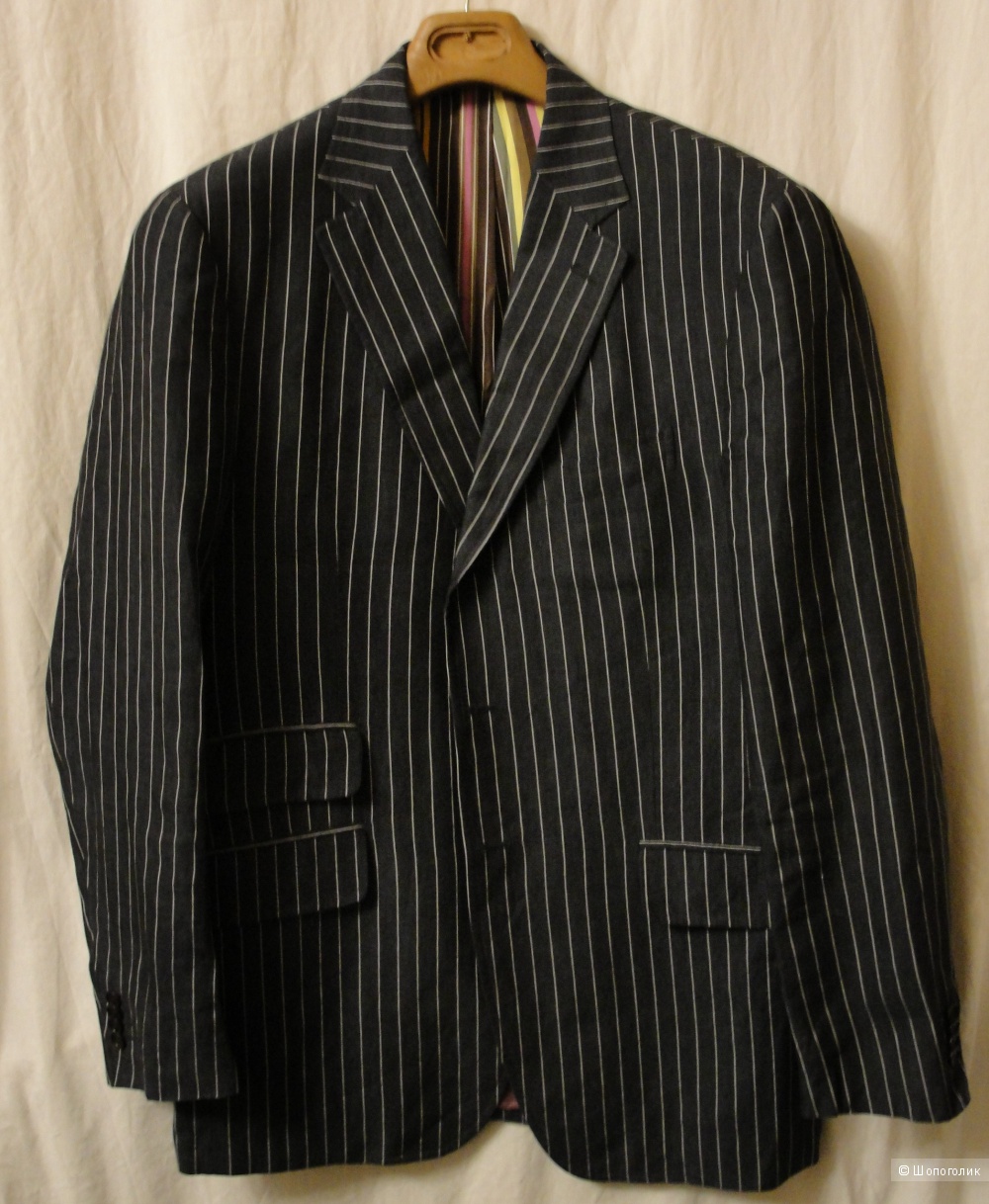 Пиджак мужской летний ETRO 52-54 размер, 100% лен