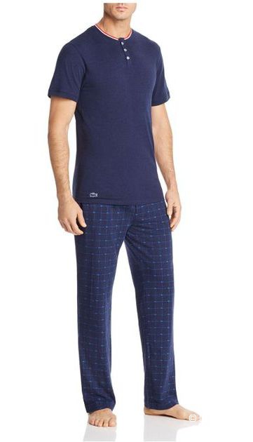 LACOSTE мужской домашний костюм футболка+штаны р.L