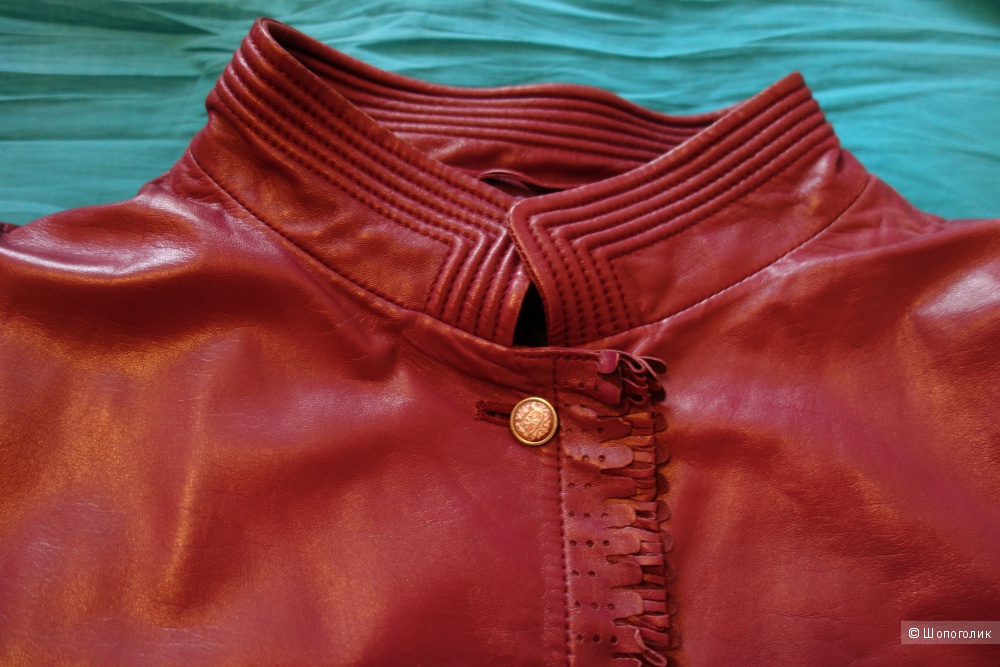 Ermanno scervino,  кожаная куртка, 42 размер