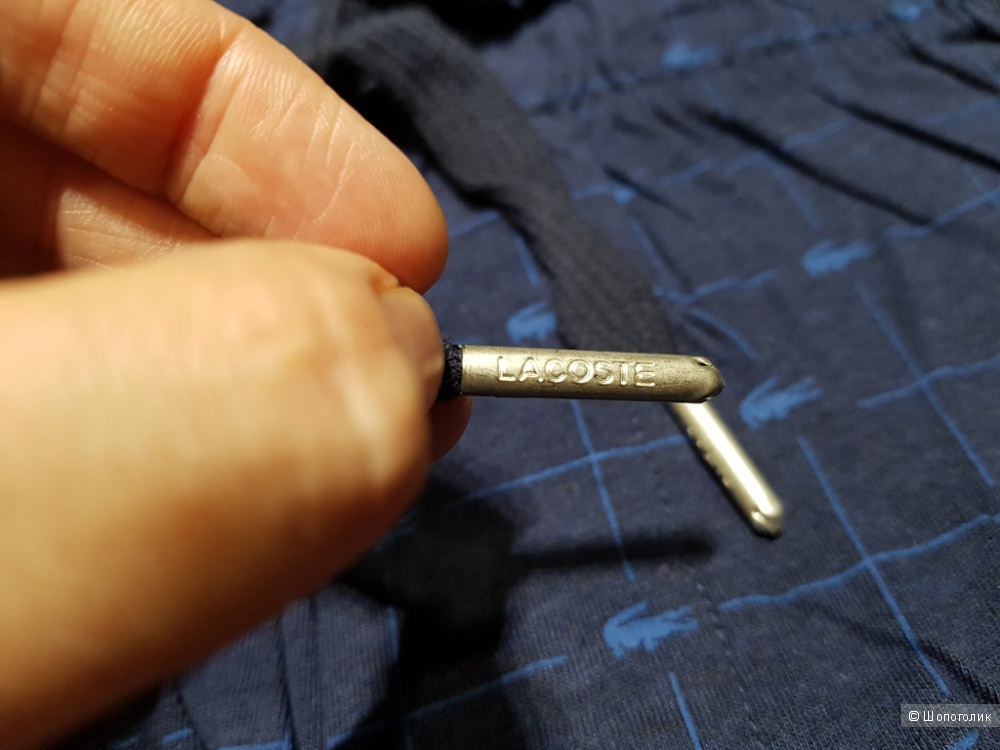 LACOSTE мужской домашний костюм футболка+штаны р. XL