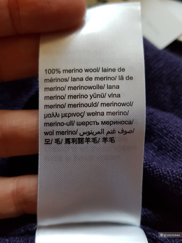 CALVIN KLEIN мужской пуловер из мериносовой шерсти р.L