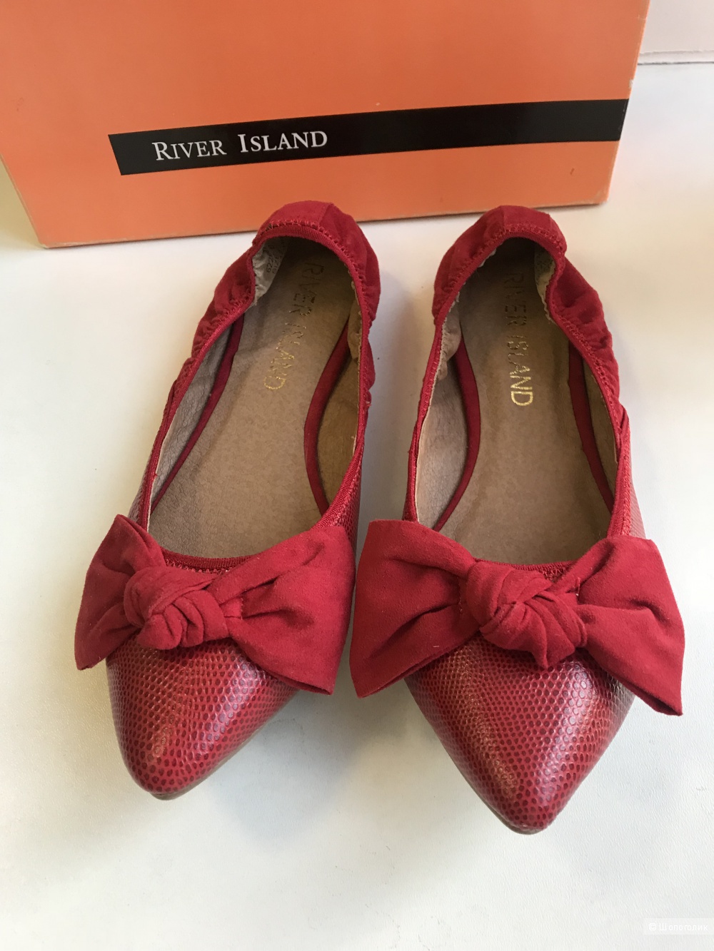 Кожаные балетки River Island размер 37,5 - 38 размер