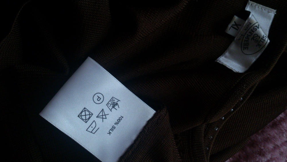 Кофта = футболка SILK & CASHMERE, размер ХL = 50-52-54 (рос) на рост до 164