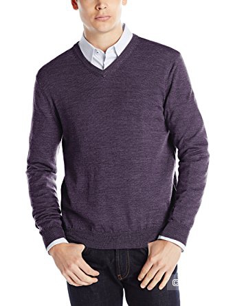 CALVIN KLEIN мужской пуловер из мериносовой шерсти р.L