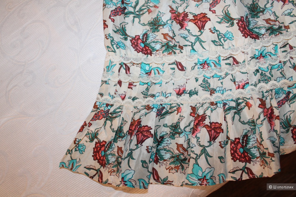Шелковая юбка Talking French, размер 46,48,50