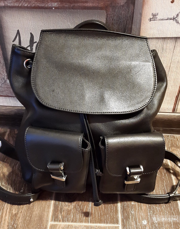 Кожаный рюкзак Massimo dutti.