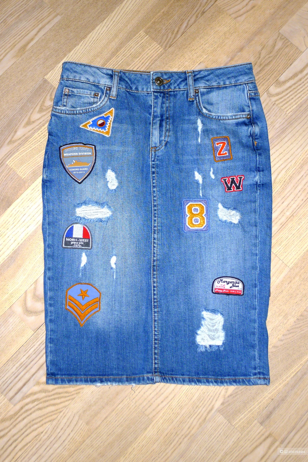 ZARA джинсовая юбка размер S