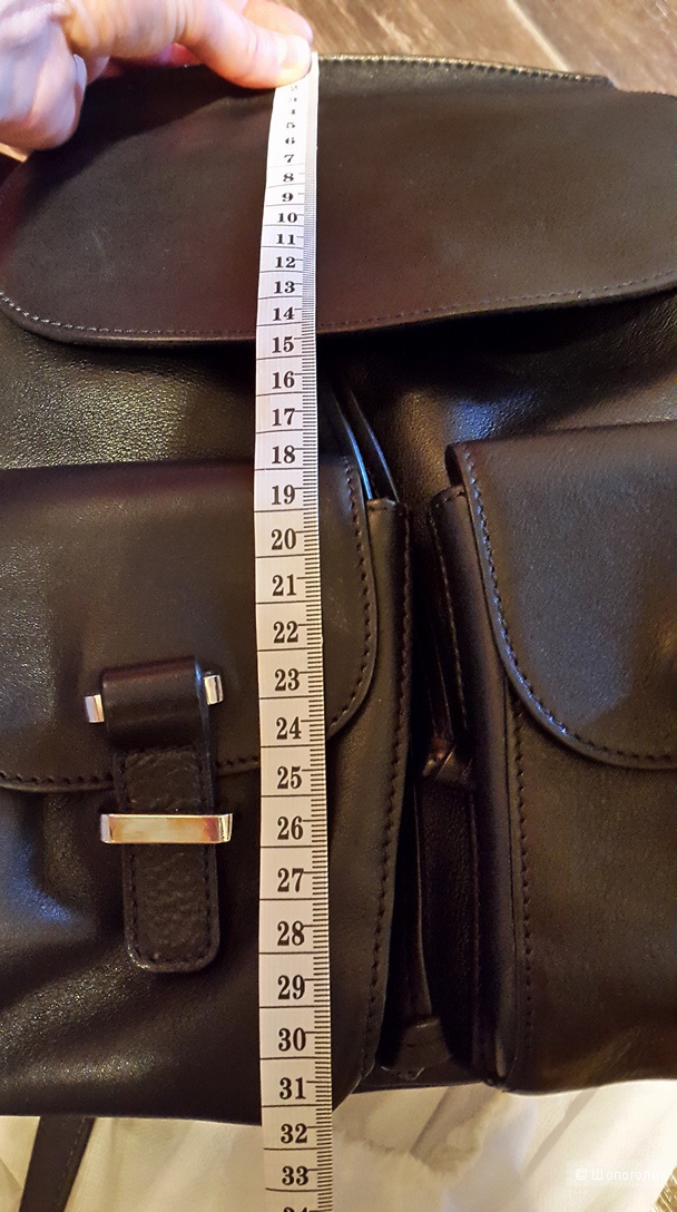 Кожаный рюкзак Massimo dutti.