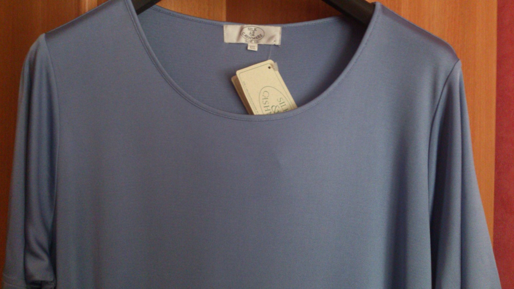 Футболка = кофта SILK & CASHMERE, размер ХХL = 52-54-56 (рос)