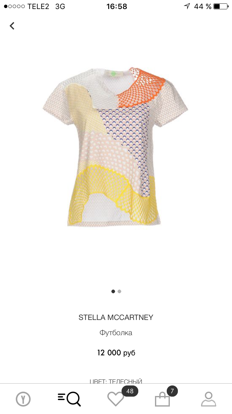 Футболка Stella McCartney , размер 42 IT