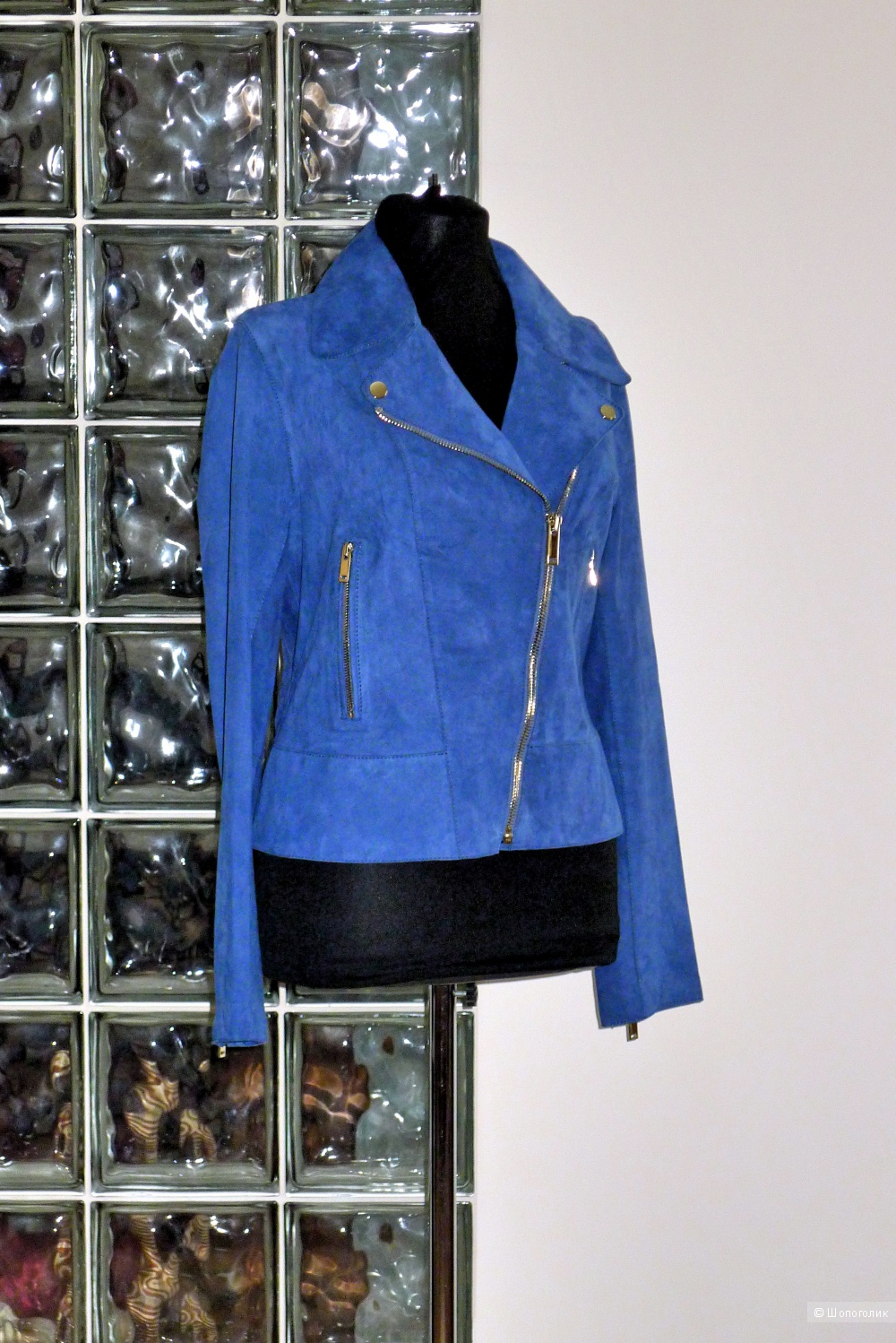 Замшевая куртка косуха Massimo Dutti размер М