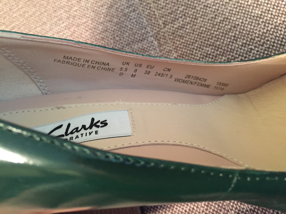Туфли Clarks, размер 38,5-39