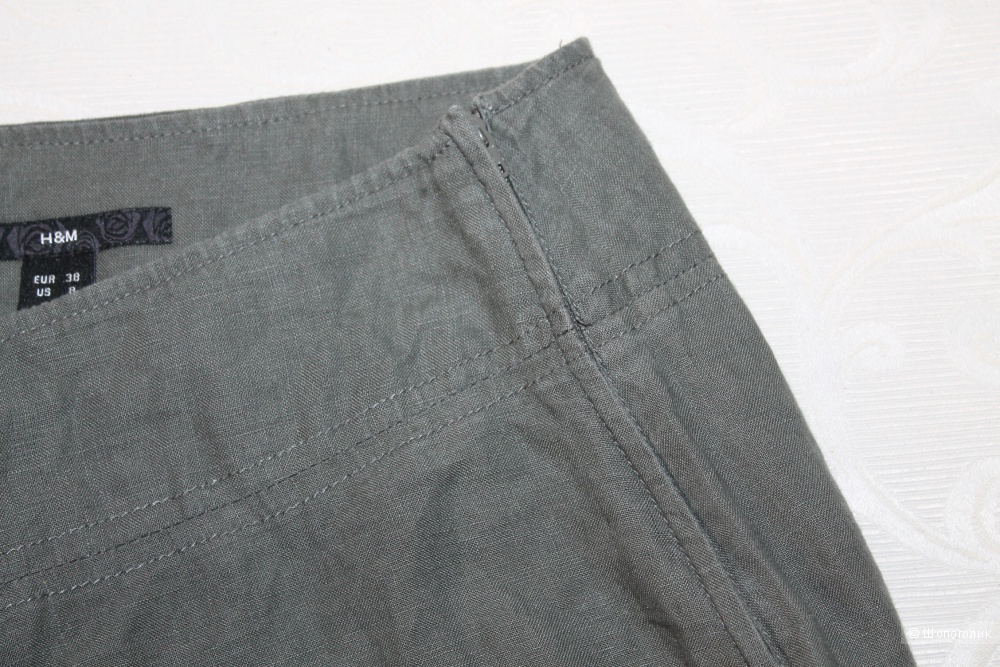 Льняные брюки H&M, размер евр. 38