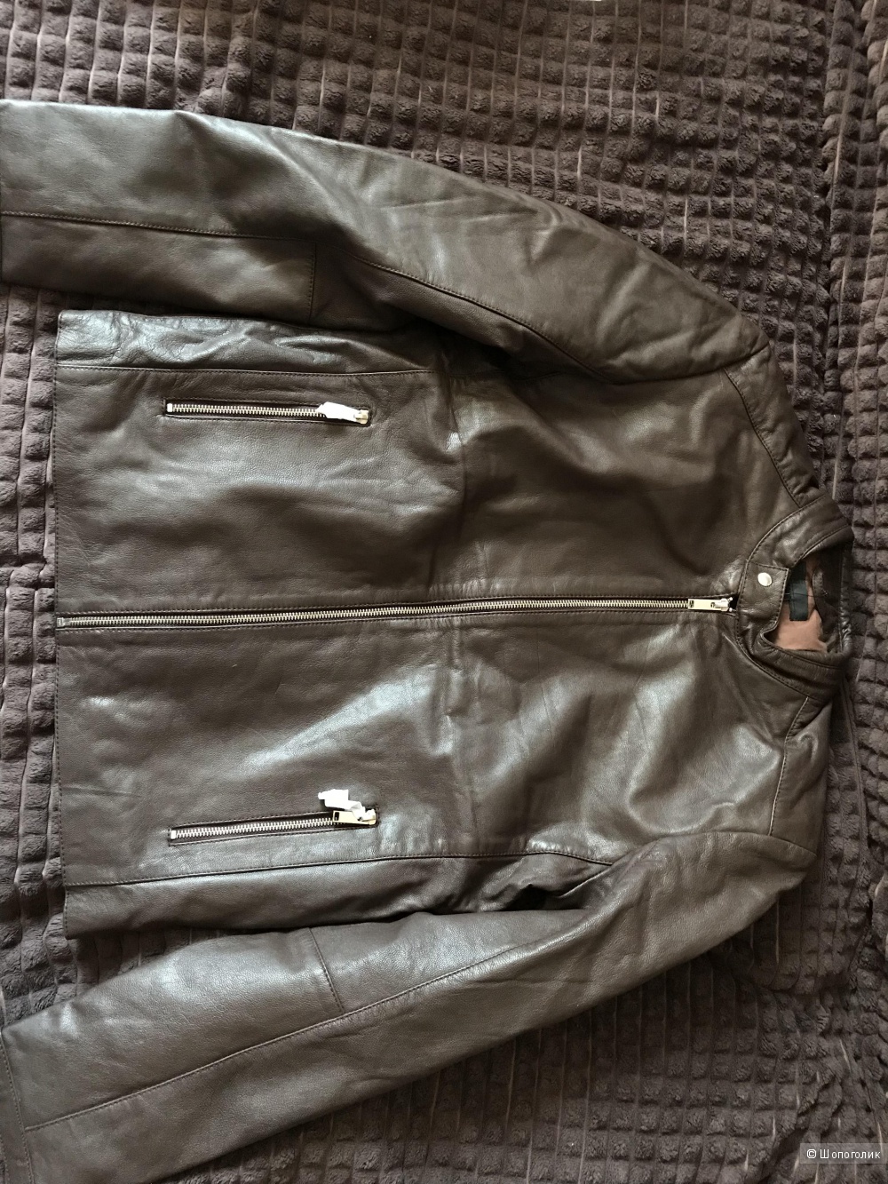 Куртка кожаная ASOS мужская размер М(46-48)