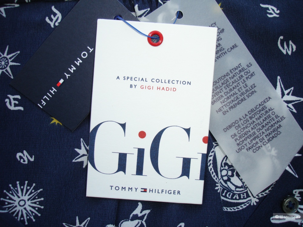 Шелковая блуза Tommy Hilfiger & Gigi Hadid, размер US 6