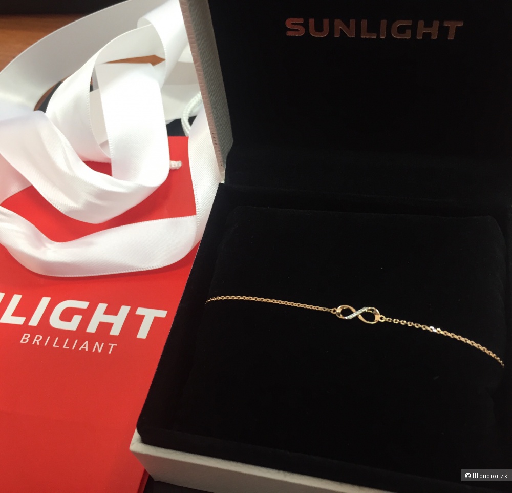 Золотой браслет с бриллиантами Sunlight