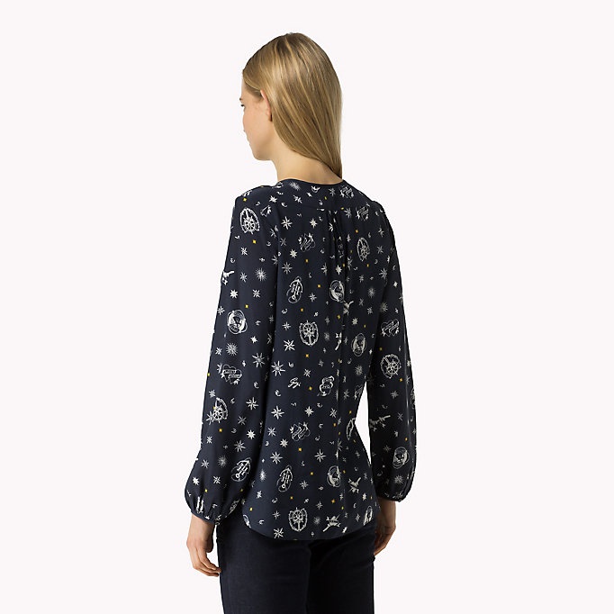 Шелковая блуза Tommy Hilfiger & Gigi Hadid, размер US 6