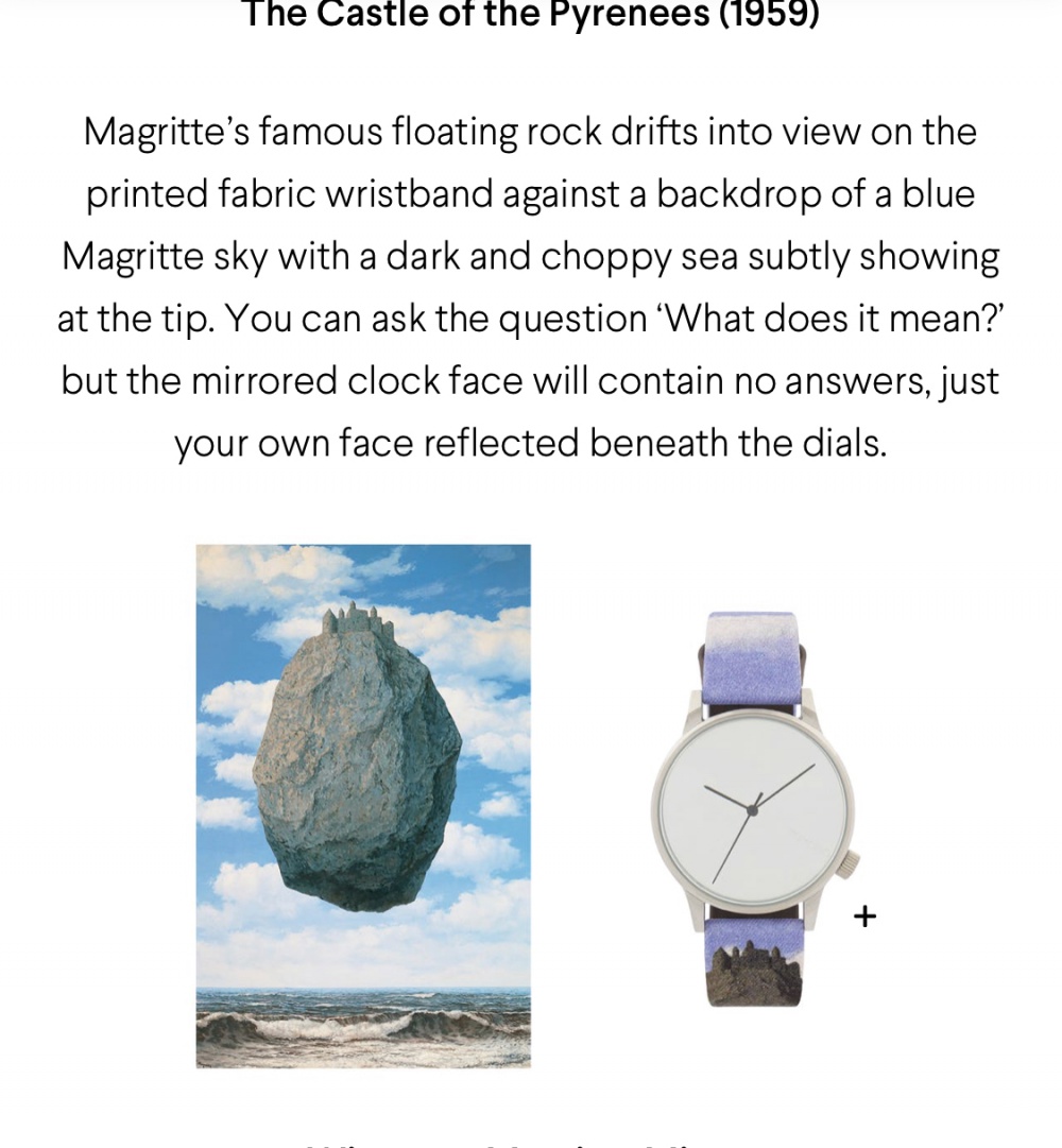 Часы Komono X Rene Magritte