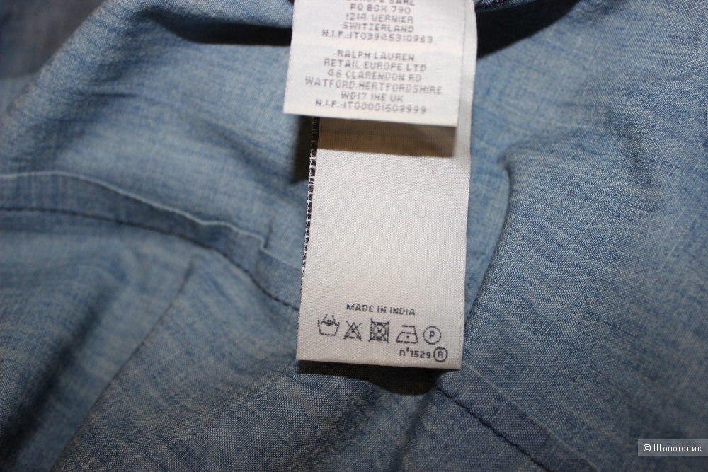 Джинсовая рубашка  denim & supply ralph lauren, размер s