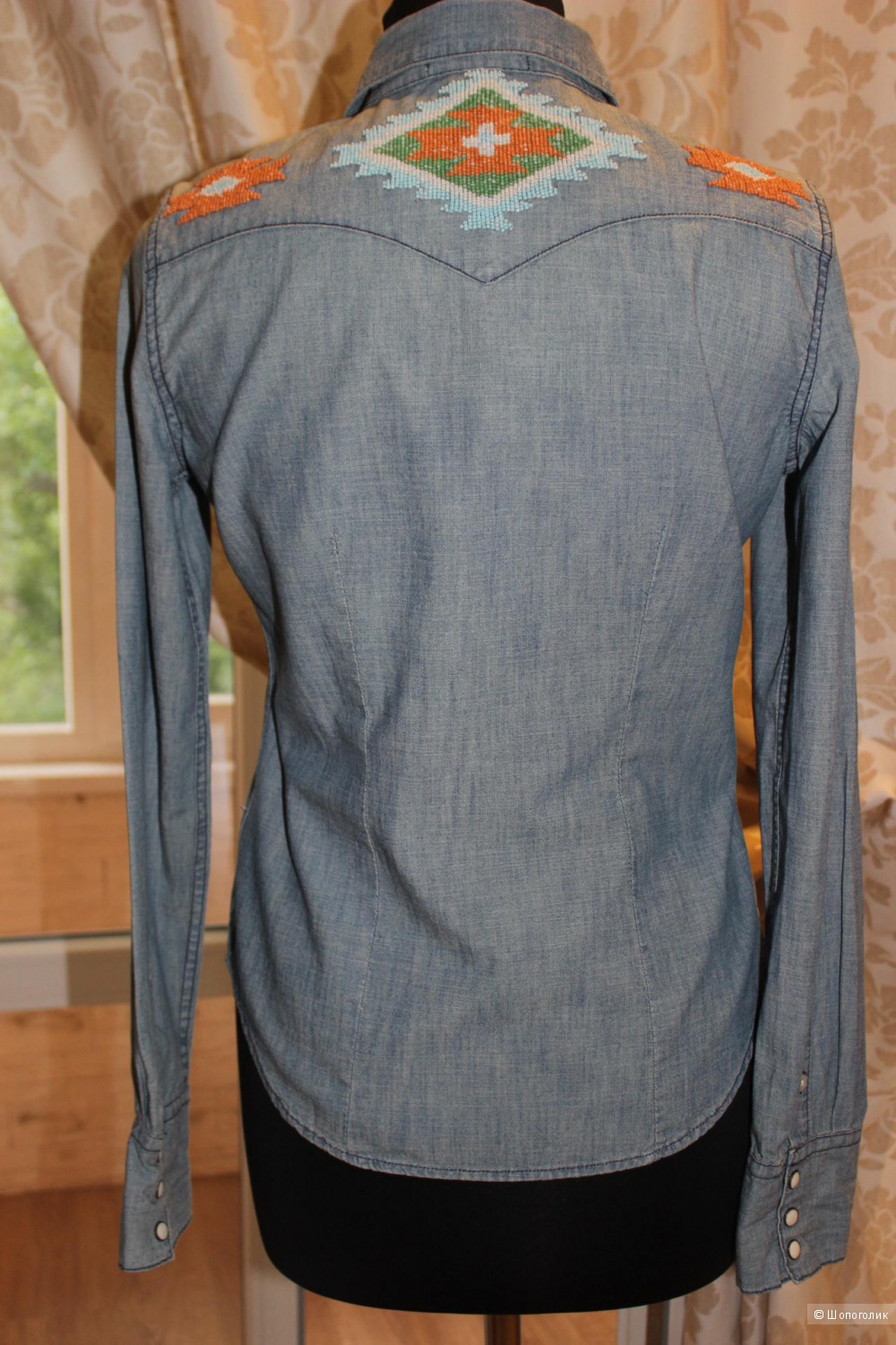 Джинсовая рубашка  denim & supply ralph lauren, размер s