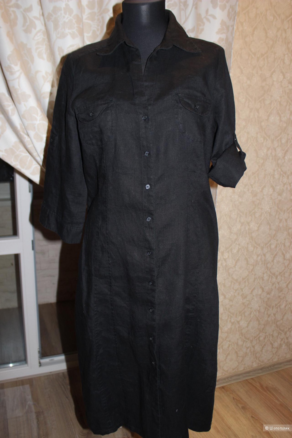 Платье-рубашка h&m, размер 46-48
