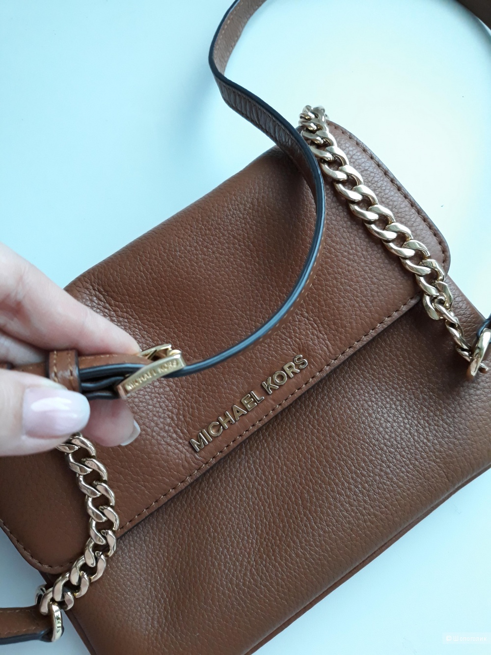 Кожаная сумка Michael Kors