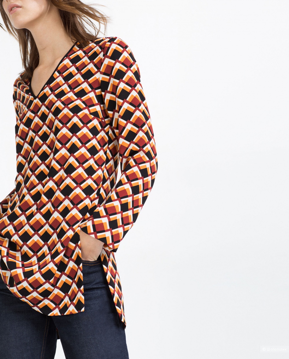 Zara women блузка туника размер S