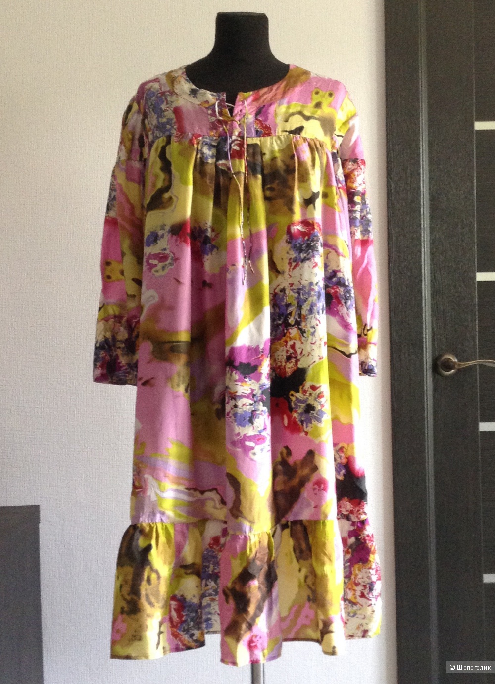 Шелковое платье Glance, размер 48-50