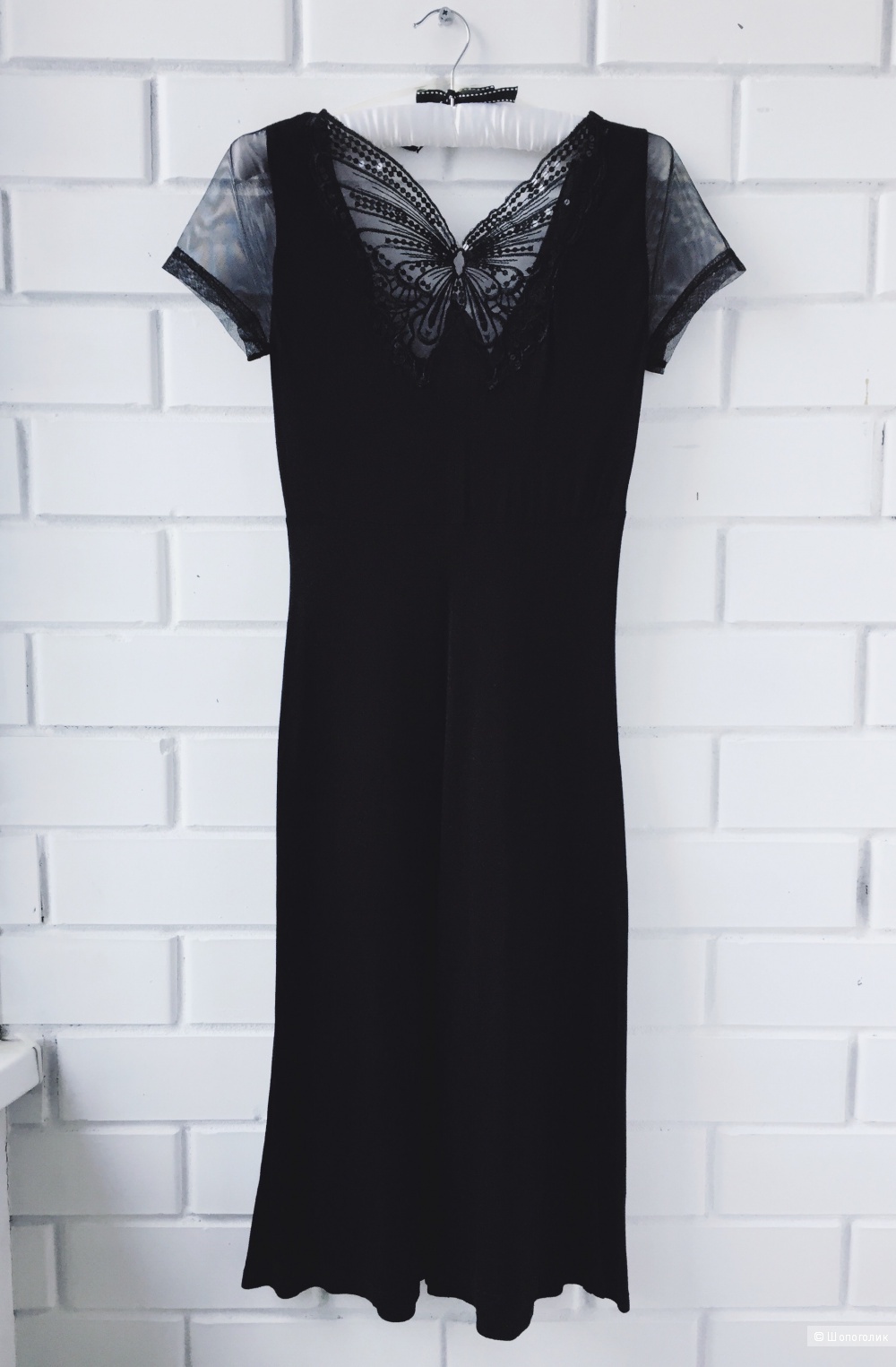 Платье Bandolera, вискоза, черное, 42 размер