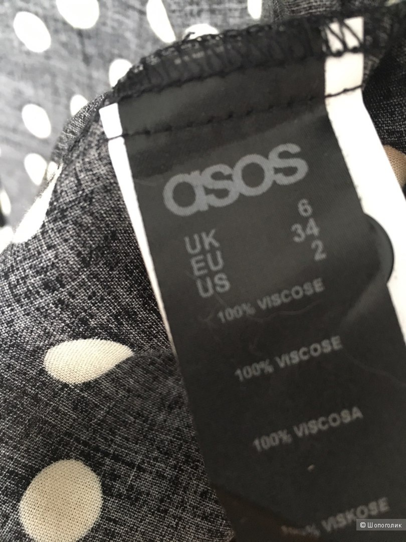 Блузка в горох Asos UK6