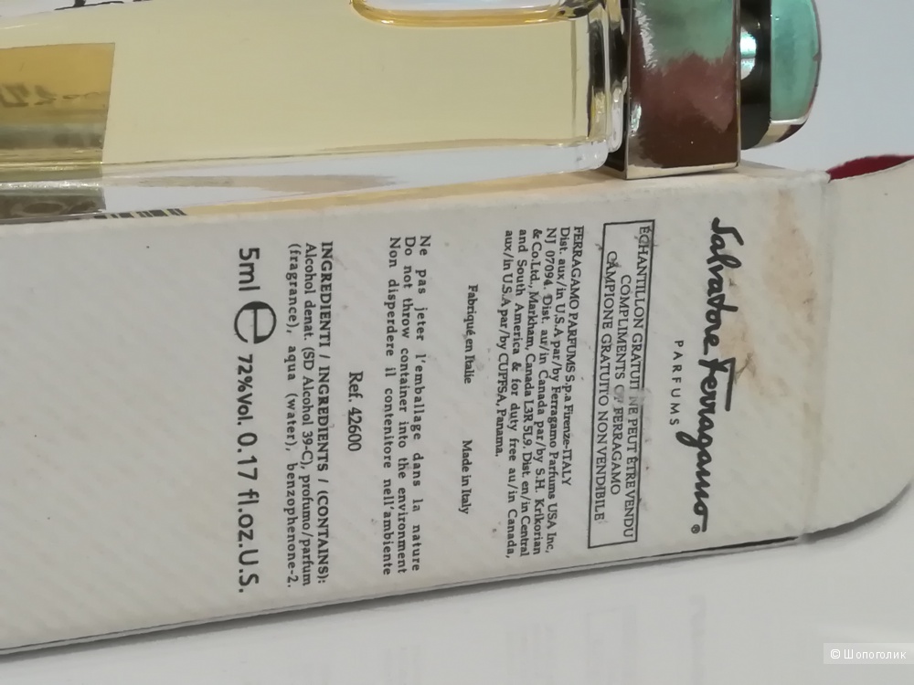 Миниатюра - Salvatore Ferragamo pour Femme 5 мл.
