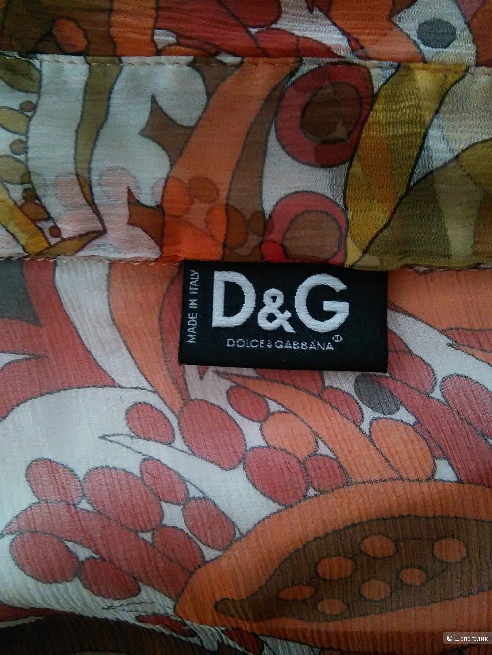 Блузка шелковая D&G, размер М