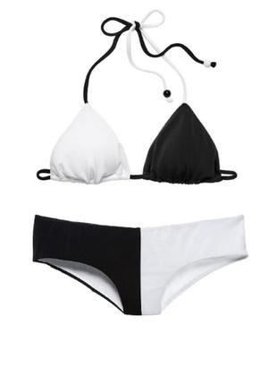 Купальник White/ Black(E26) XS+XS Victoria's Secret