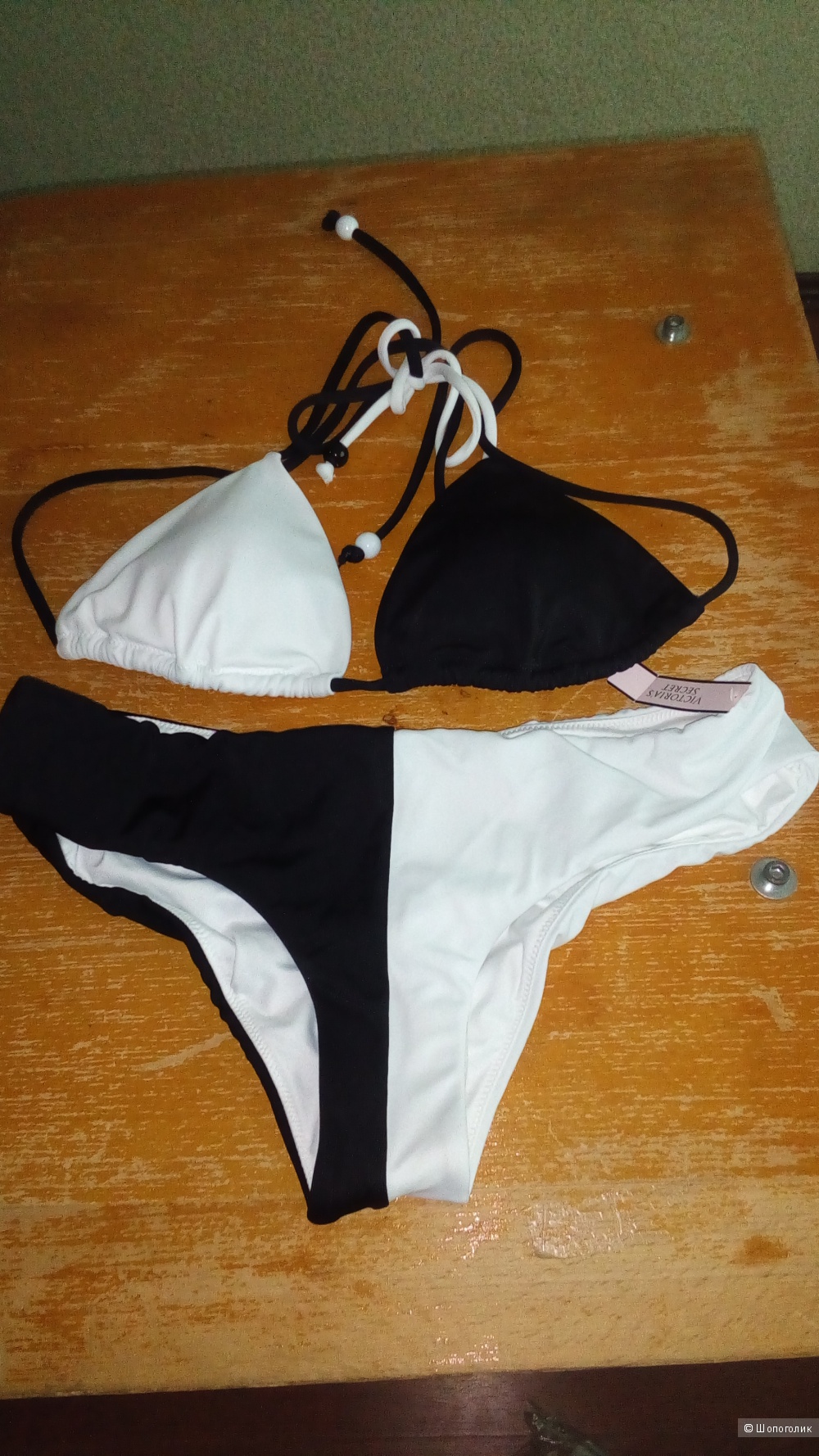 Купальник White/ Black(E26) XS+XS Victoria's Secret