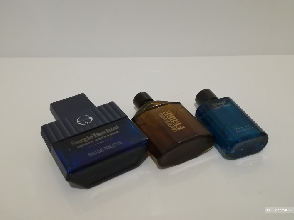 Сет 3 миниатюры - Sergio Tacchini 10мл.- Gianfranco Ferre 7мл. - Davidoff 5мл.