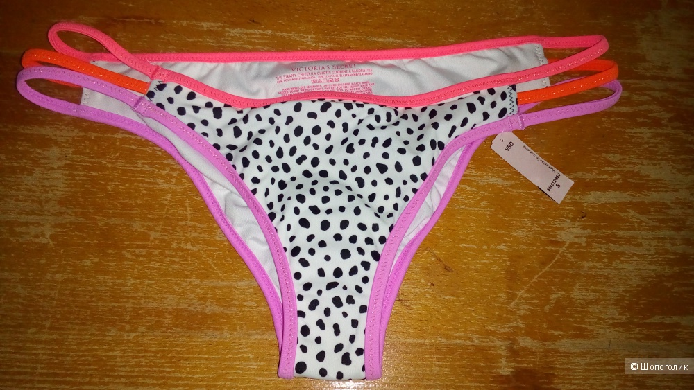 Плавки Victoria's Secret S Pebble Dot W/ Contrast Binding (85U)