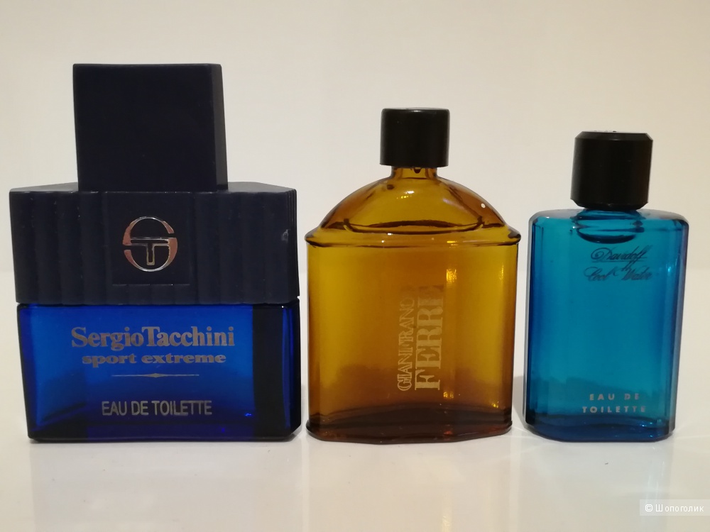 Сет 3 миниатюры - Sergio Tacchini 10мл.- Gianfranco Ferre 7мл. - Davidoff 5мл.