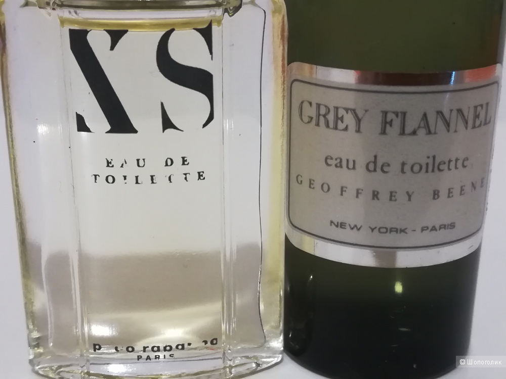 Сет 2 миниатюры - Grey Flannel Geoffrey Beene 15мл - XS Paco Rabanne 7,5мл.