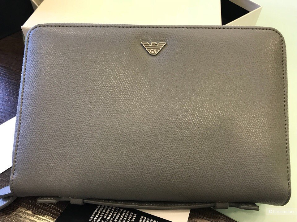 Мужской кошелек сумка Emporio Armani, размер 22 см х 14,5 см