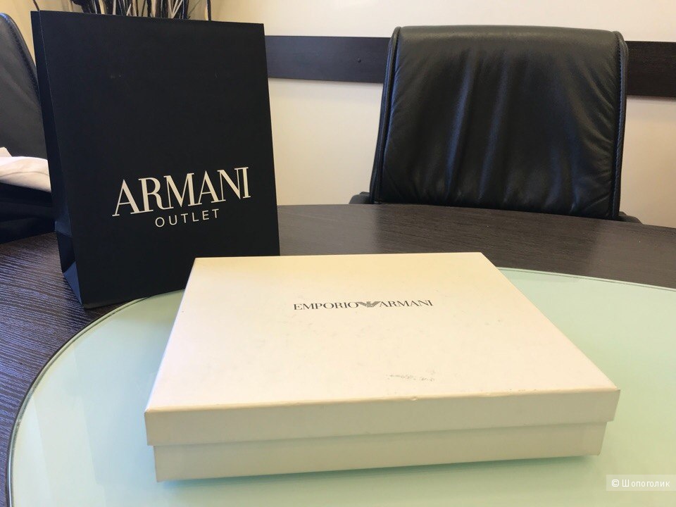 Мужской кошелек сумка Emporio Armani, размер 22 см х 14,5 см