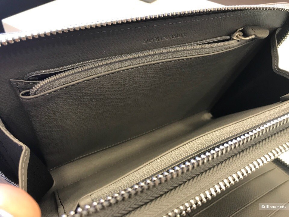 Мужской кошелек сумка Emporio Armani, размер 22 см х 14,5 см