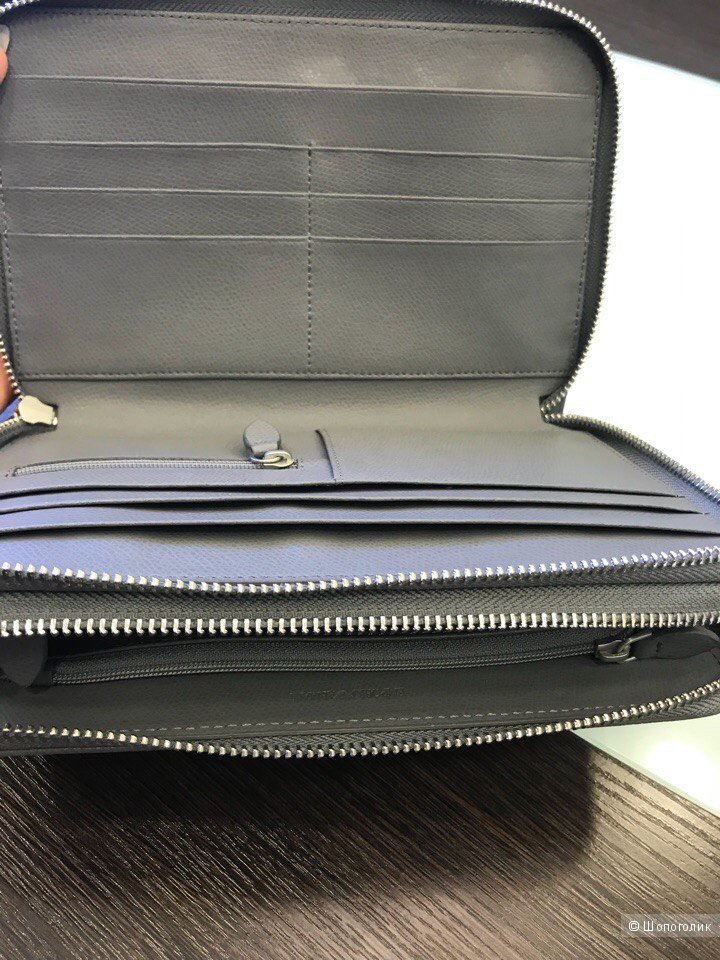 Мужской кошелек сумка Emporio Armani, размер 22 см х 14,5 см