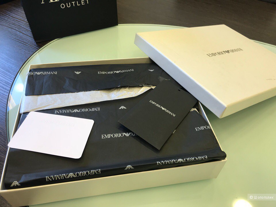 Мужской кошелек сумка Emporio Armani, размер 22 см х 14,5 см