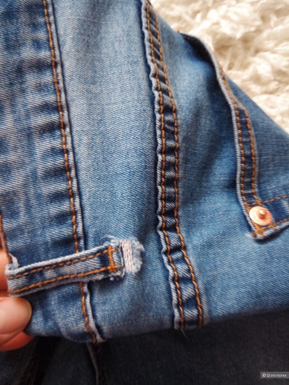 Комплект из джинс Denim Co и топа, размер s(m).